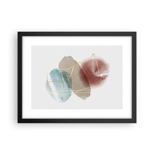Plakat i sort ramme - Rummets perler - 40x30 cm