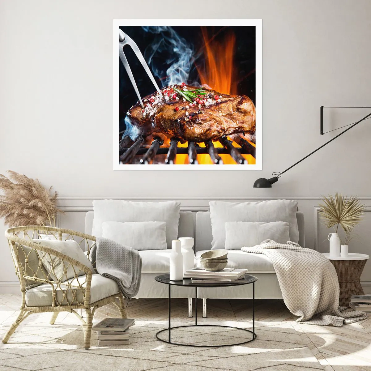 Plakat - Saftig og velduftende - 40x40 cm