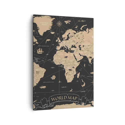 Lærredstryk - Billede på lærred - Grænserne for min verden - 50x70 cm