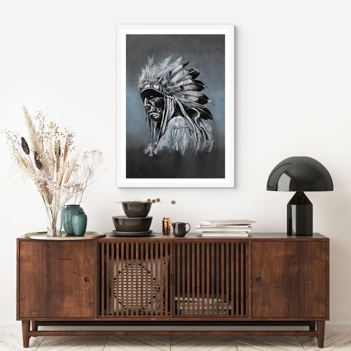 Plakat i hvid ramme - Tilbage til rødderne - 40x50 cm