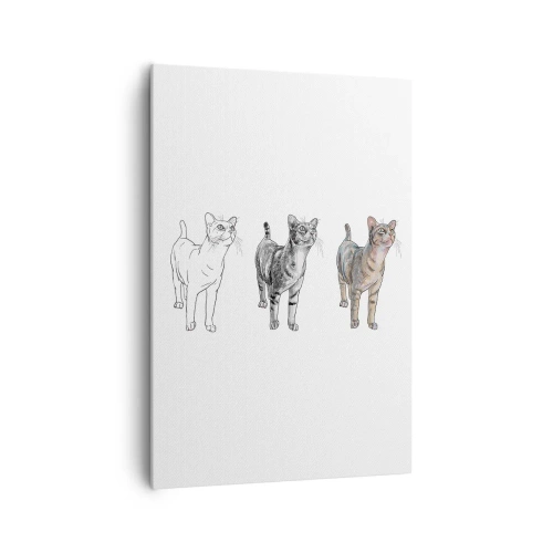 Lærredstryk - Billede på lærred - Tegneundervisning - 70x100 cm