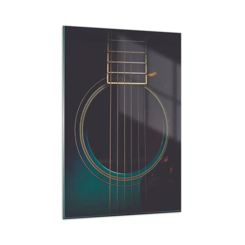 Billede på glas - Et øjeblik før det lyder - 80x120 cm