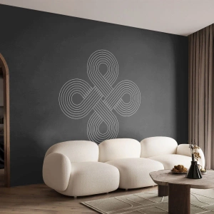 Fototapet Selvklæbende Deluxe Sticker - I den keltiske ånd - Abstraktion, Stykke, Minimalisme - 250x175 cm