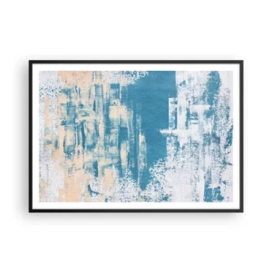 Plakat i sort ramme - Gennem istappen - 100x70 cm