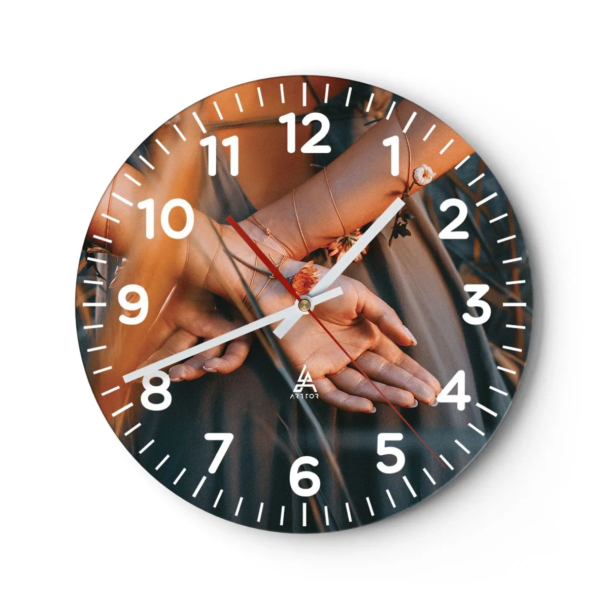 Vægur, Uret - Forbundet med naturen - 30x30 cm