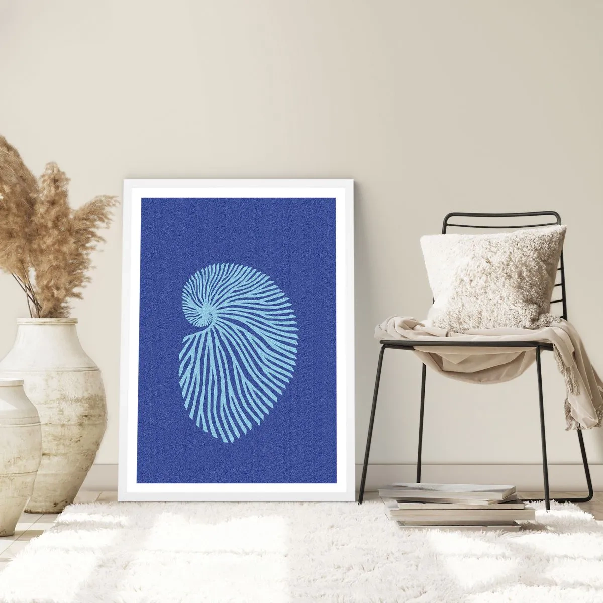 Plakat i hvid ramme - Fødsel af en skal - 40x50 cm