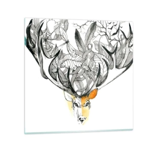 Billede på glas - Horn af overflod - 60x60 cm