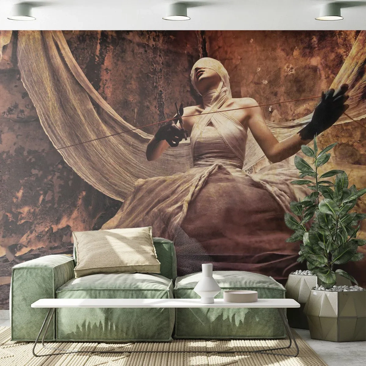 Fototapet Standard Eco - Skæbnens gudinde - Teater, Stykke, Mand - 400x280 cm