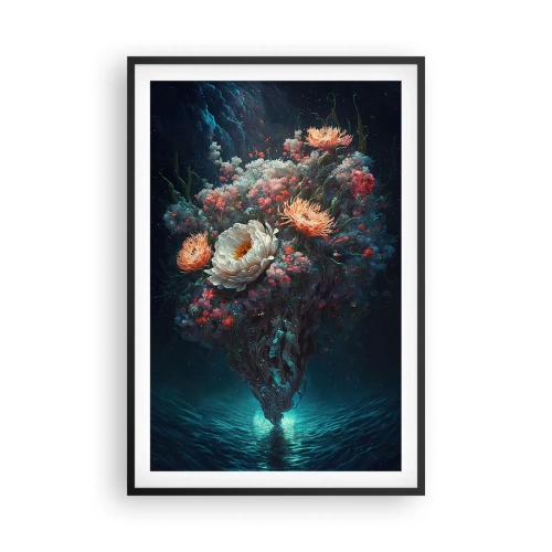 Plakat i sort ramme - Mærkelig have - 61x91 cm