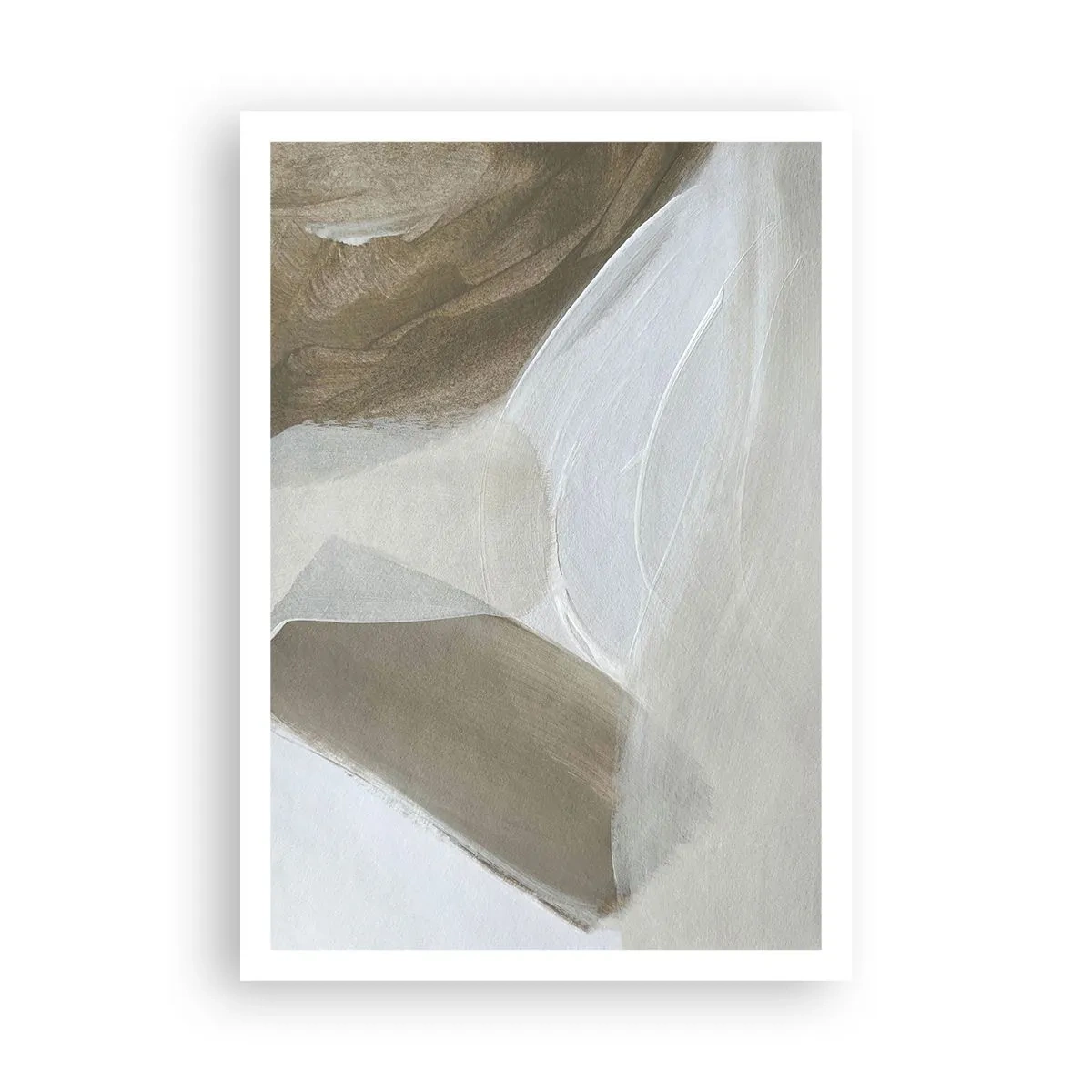 Plakat - Bølge af hvidt - 70x100 cm