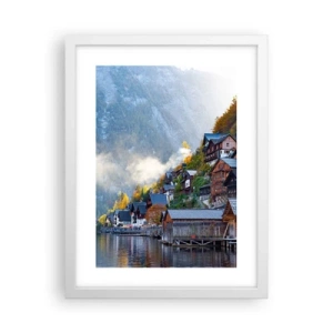 Plakat i hvid ramme - Alpine climes - 30x40 cm