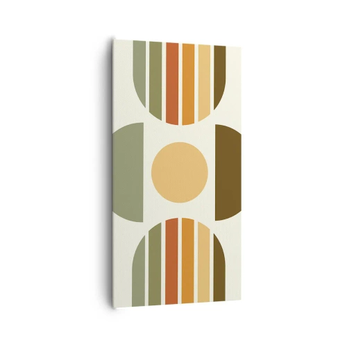 Lærredstryk - Billede på lærred - I jordfarver - 65x120 cm