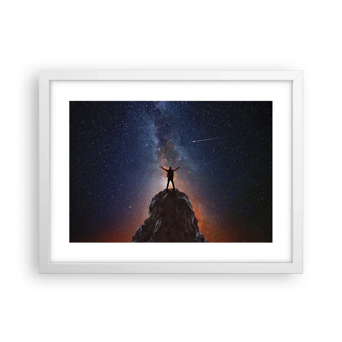 Plakat i hvid ramme - Magten er hos mig! - 40x30 cm