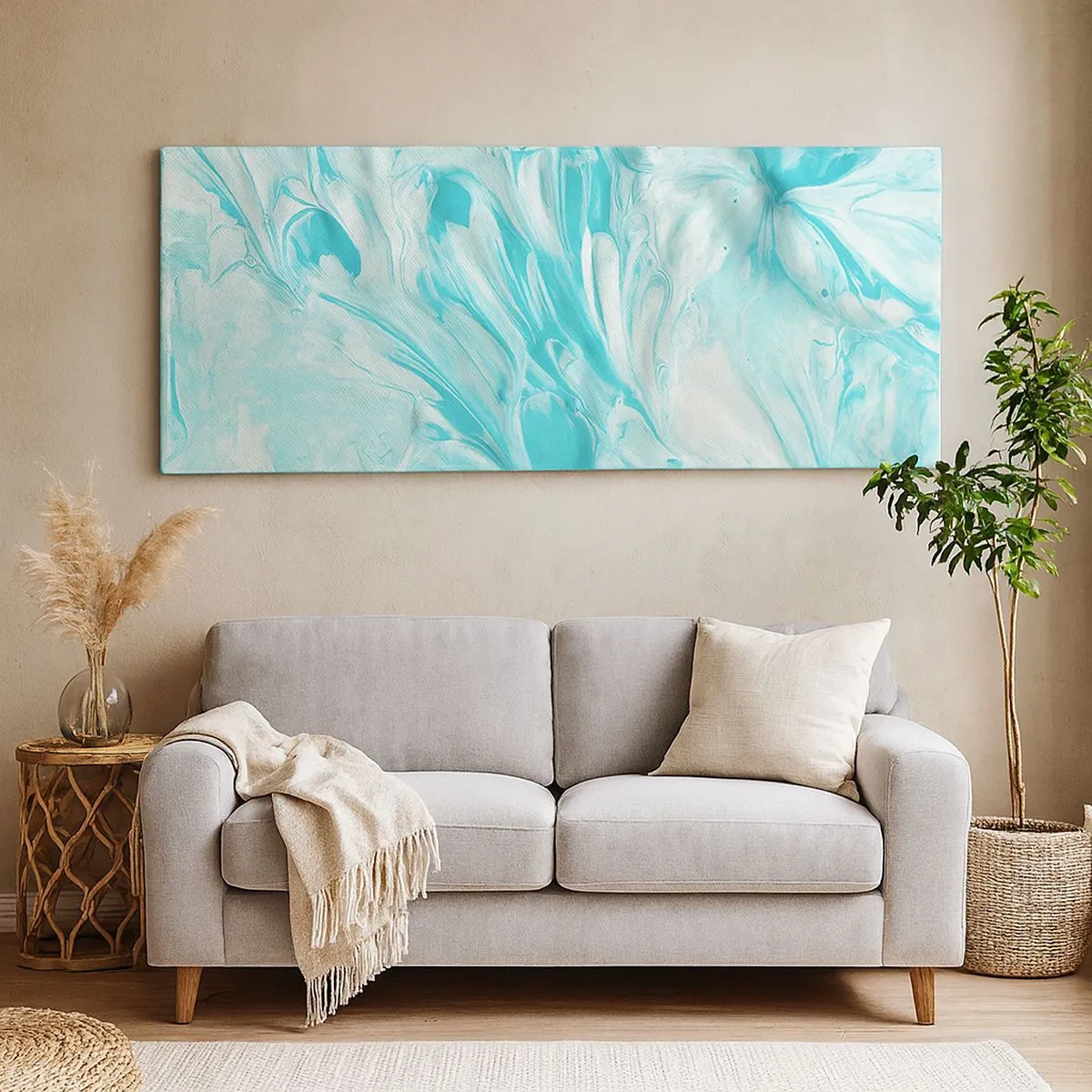 Lærredstryk - Billede på lærred - For altid sammen - 100x40 cm