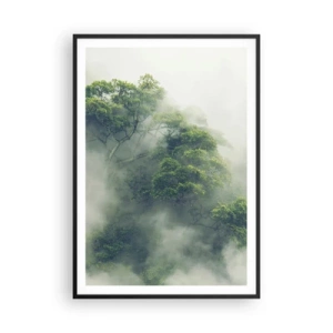 Plakat i sort ramme - Pakket ind i tåge - 70x100 cm