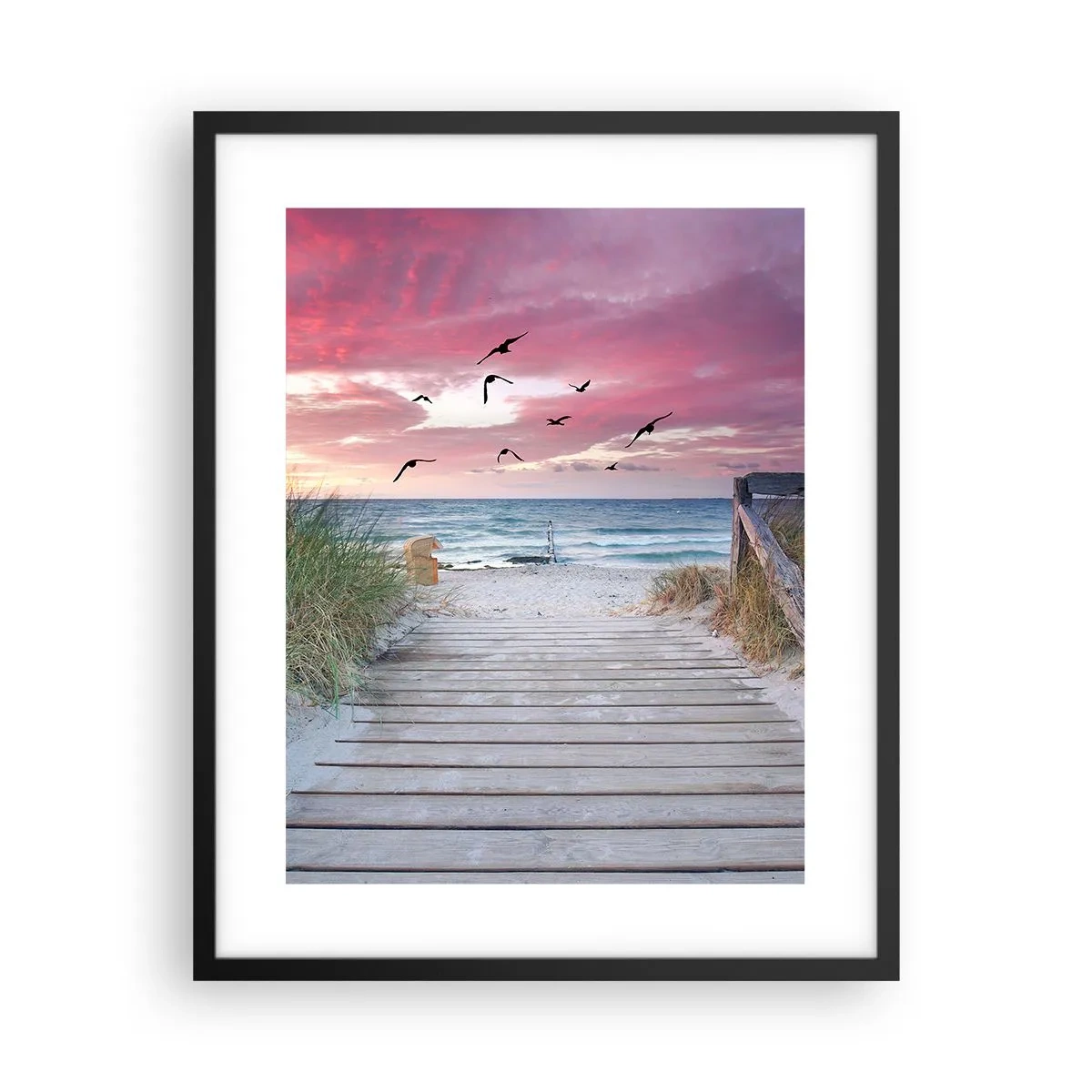 Plakat i sort ramme - Baltisk indtryk - 40x50 cm