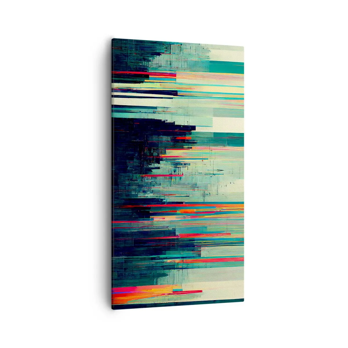 Lærredstryk - Billede på lærred - Futuristisk by - 55x100 cm