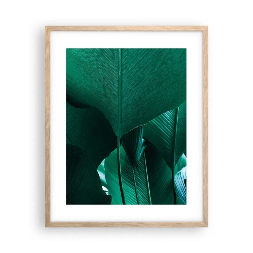 Plakat i ramme af lyst egetræ - Mod lyset - 40x50 cm