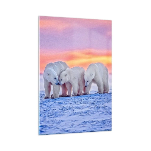 Billede på glas - Familievarme er nok - 80x120 cm