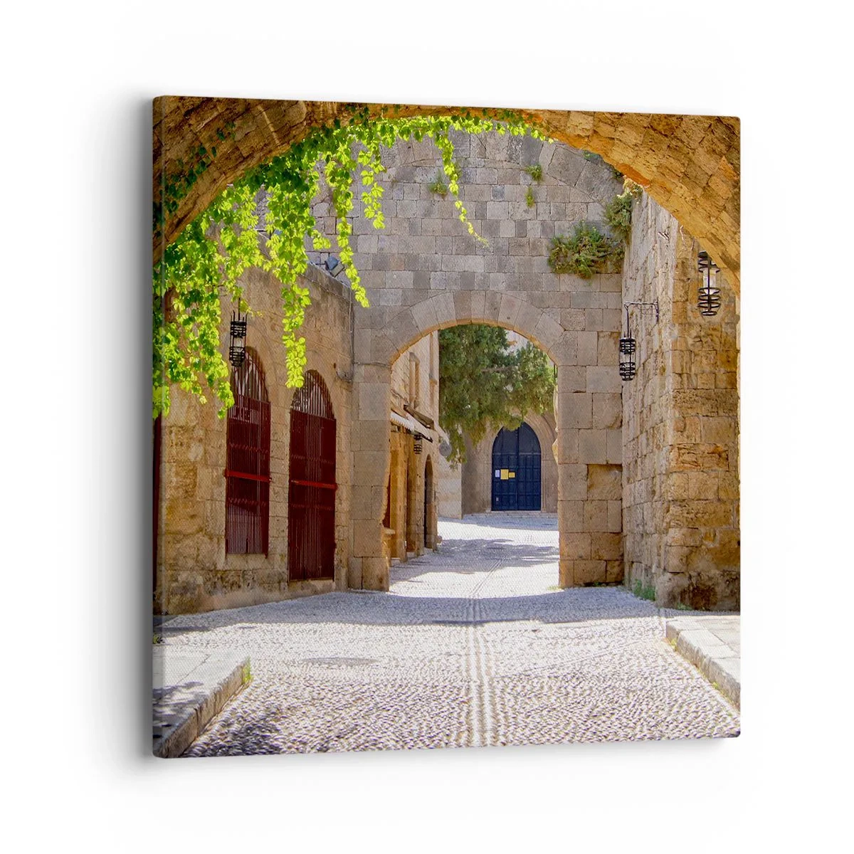 Lærredstryk - Billede på lærred - Et optog vil snart dukke op - 40x40 cm