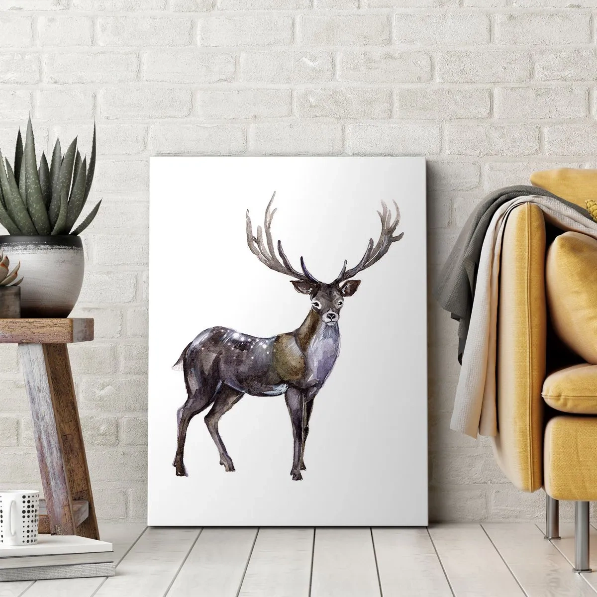 Lærredstryk - Billede på lærred - Kongen af den nordlige ødemark - 65x120 cm