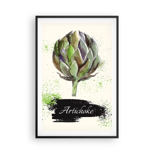 Plakat i sort ramme - Eviva grøntsager! - 61x91 cm
