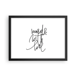 Plakat i sort ramme - Det bedste mærke - 40x30 cm