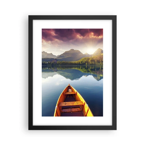 Plakat i sort ramme - Intet imod naturen - 30x40 cm