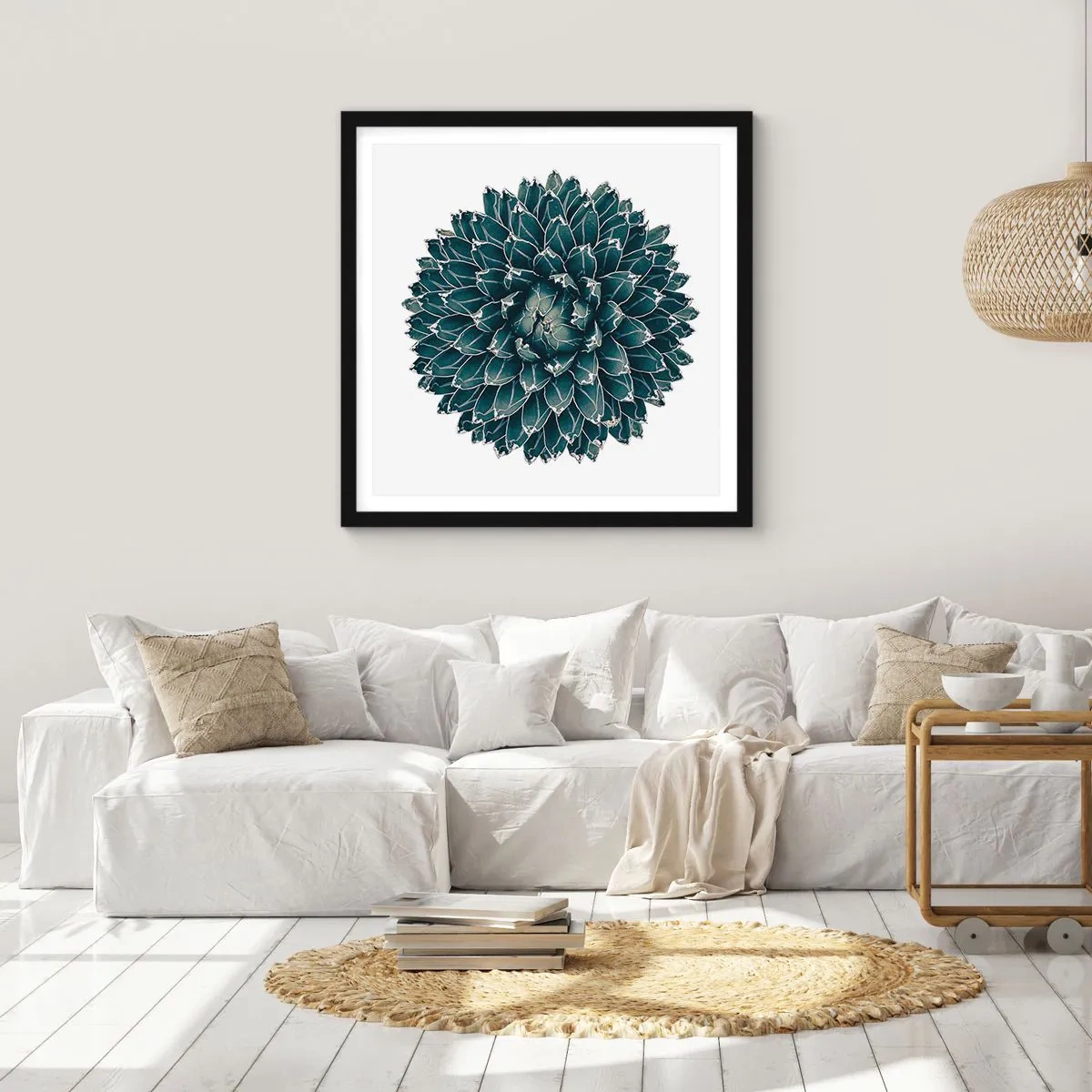 Plakat i sort ramme - Ørkenstjerne - 30x30 cm