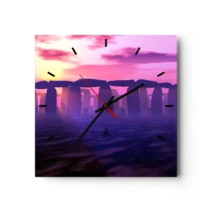 Vægur, Uret - Mystik ved daggry i tågen - 30x30 cm