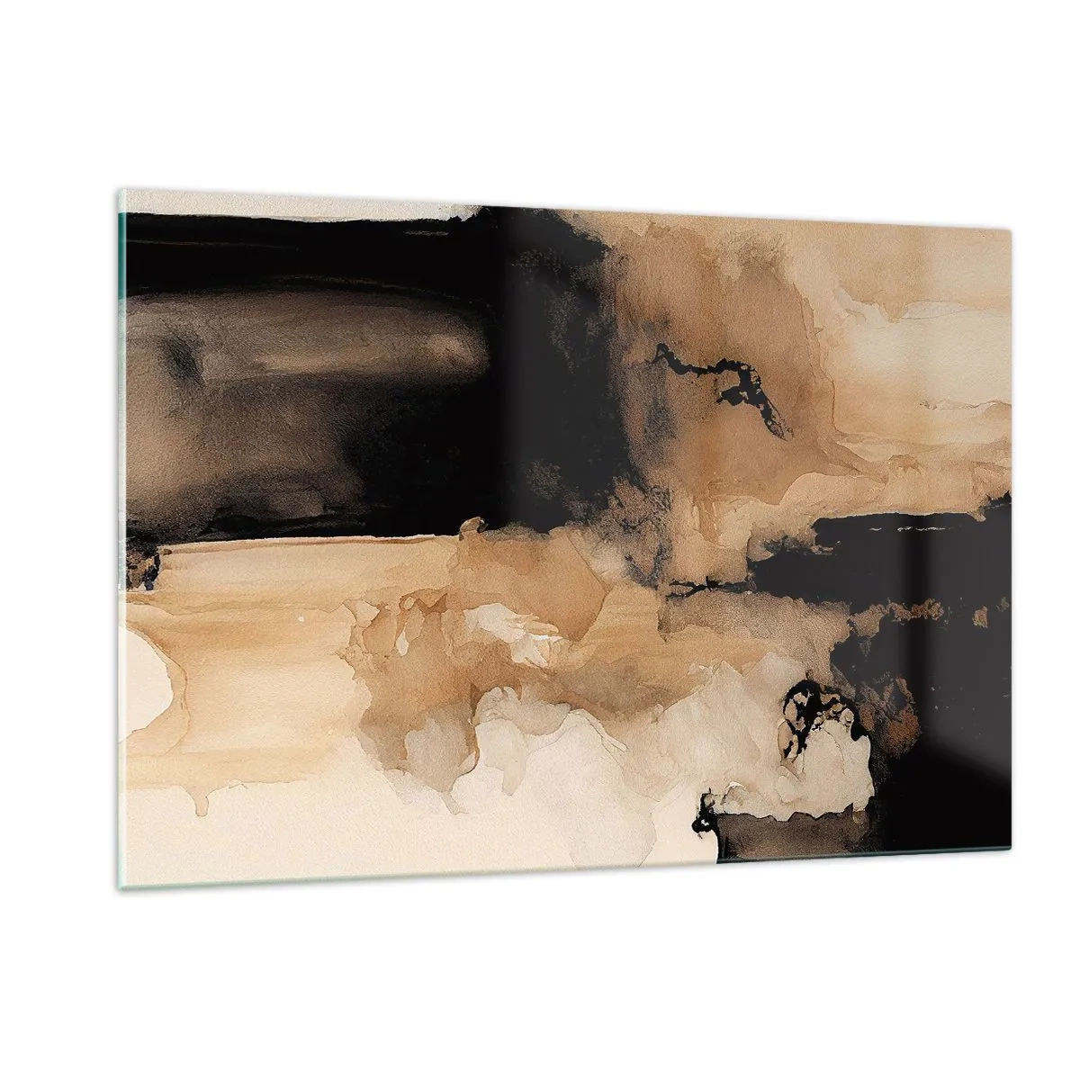 Billede på glas - En spændende abstraktion - 120x80 cm