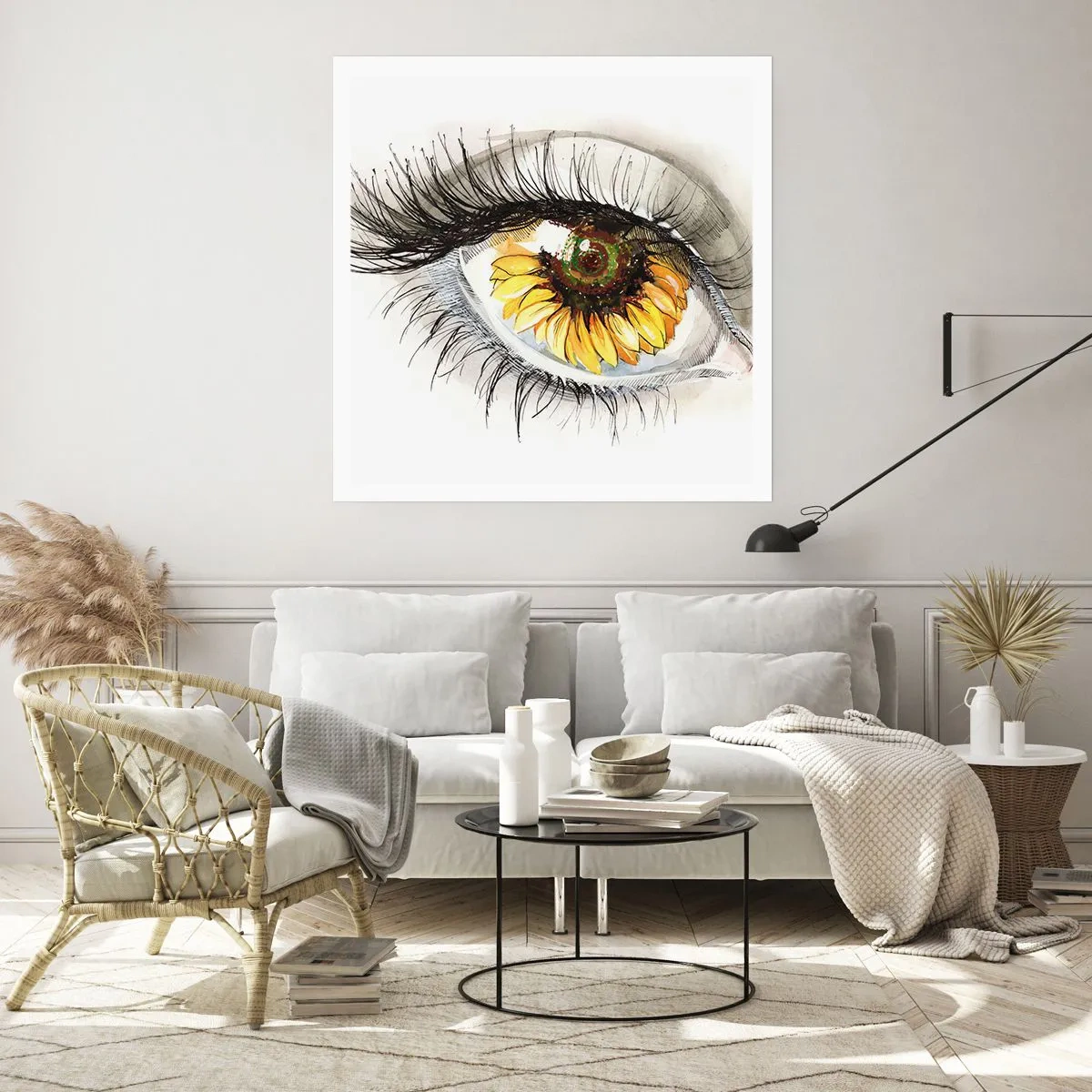 Plakat - Et look lige så varmt som sommeren - 40x40 cm