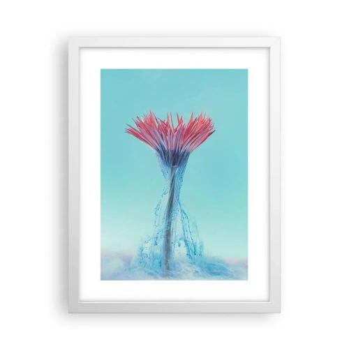 Plakat i hvid ramme - I en nærende omfavnelse - 30x40 cm