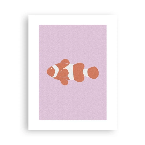 Plakat - I koraller til ansigt og hale - 30x40 cm