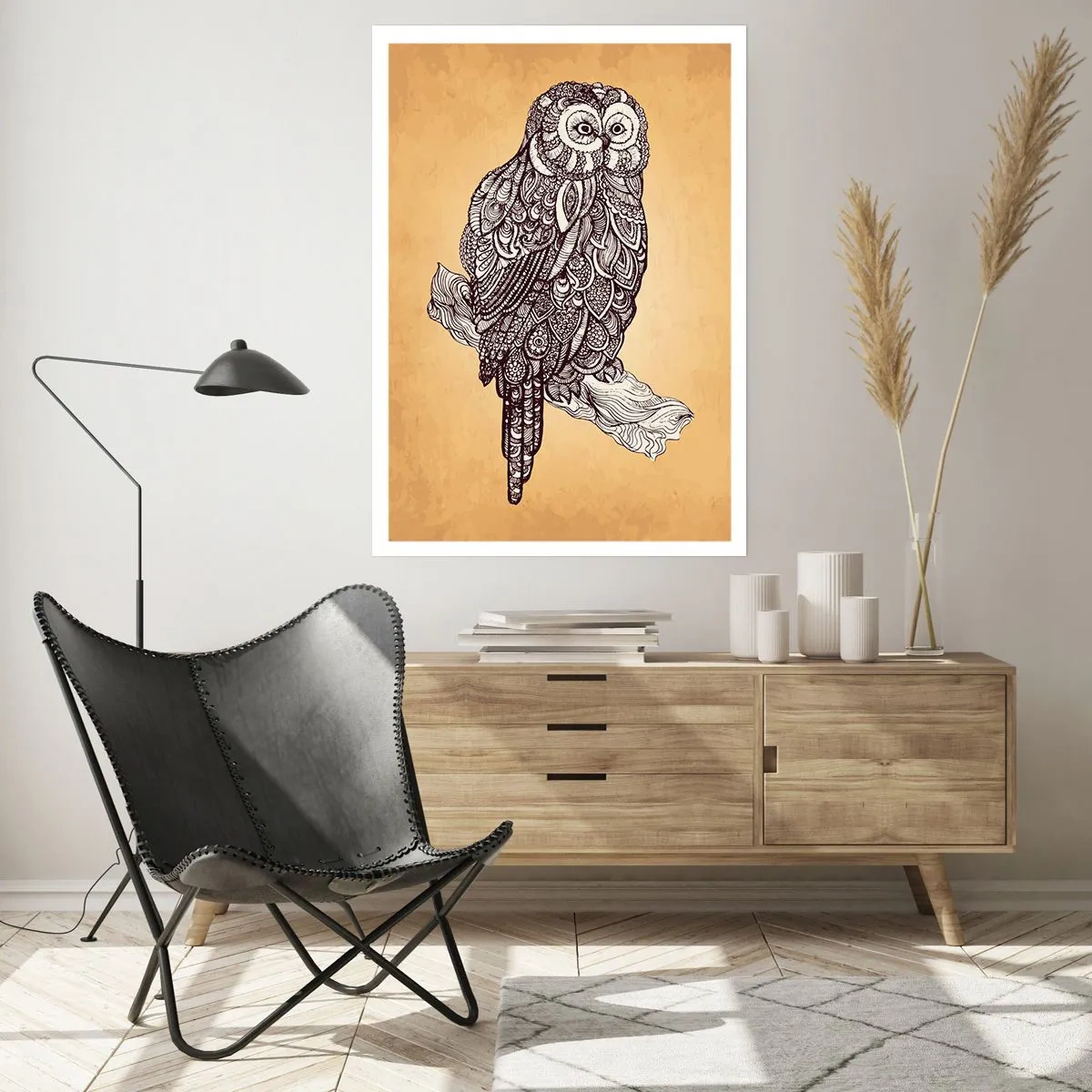 Plakat - Indviklede ornamenter af visdom - 50x70 cm