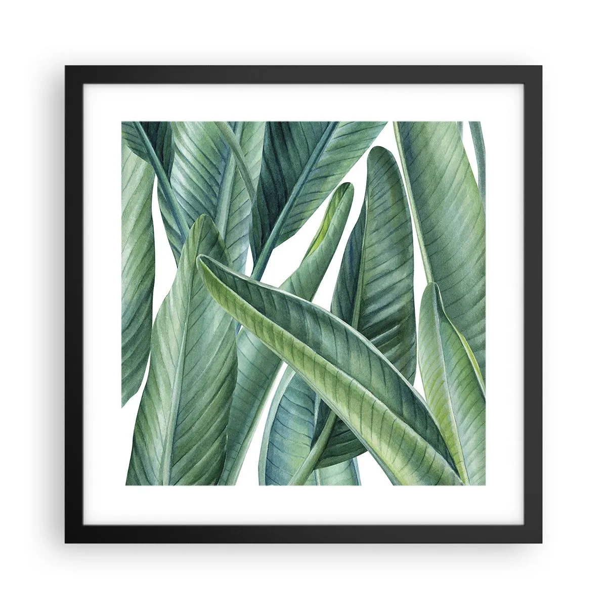 Plakat i sort ramme - Det grønne i sig selv - 40x40 cm