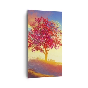 Lærredstryk - Billede på lærred - Pilgrim på bestemmelsesstedet - 45x80 cm