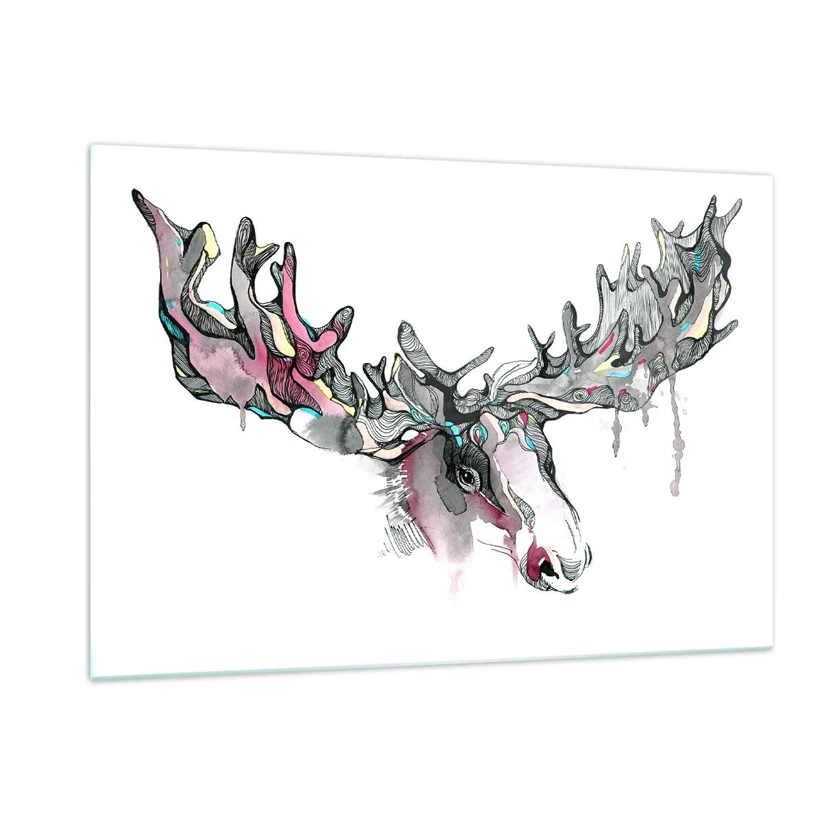 Billede på glas - Kronen på skovens konge - 120x80 cm