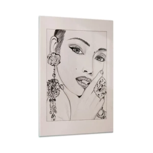 Billede på glas - Den smukkeste juvel - 70x100 cm