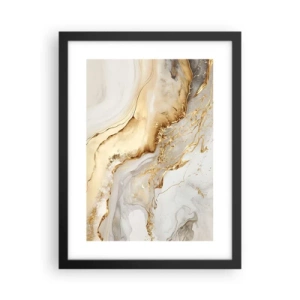 Plakat i sort ramme - Abstraktion: skønhed og godhed - 30x40 cm
