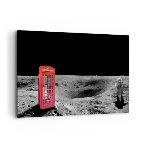 Lærredstryk - Billede på lærred - Kosmisk vittighed - 100x70 cm