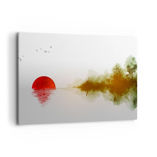 Lærredstryk - Billede på lærred - Et løfte om fred - 100x70 cm