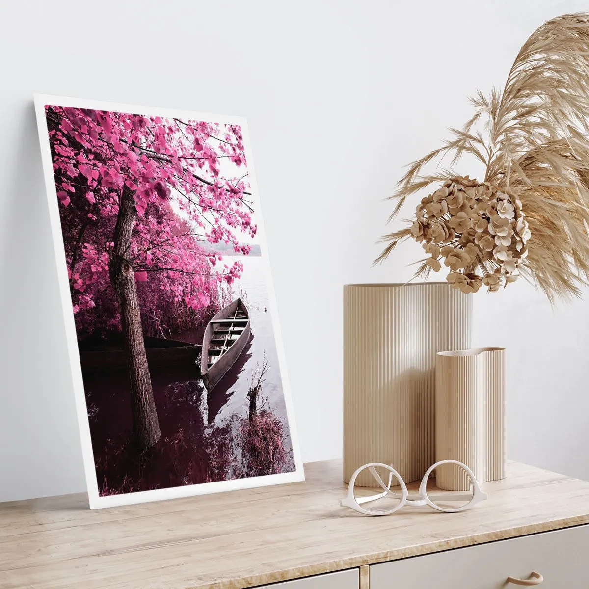 Plakat - I lyserød stilhed - 70x100 cm