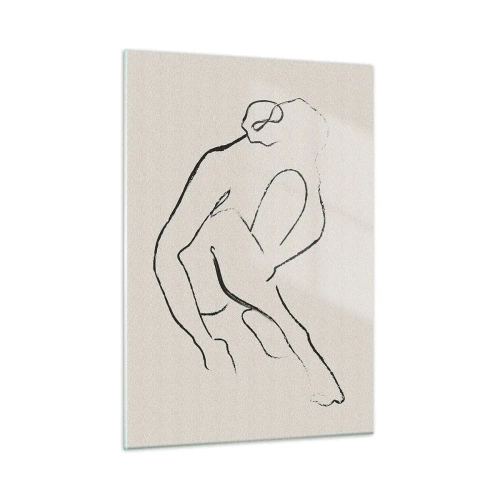 Billede på glas - Intim skitse - 50x70 cm