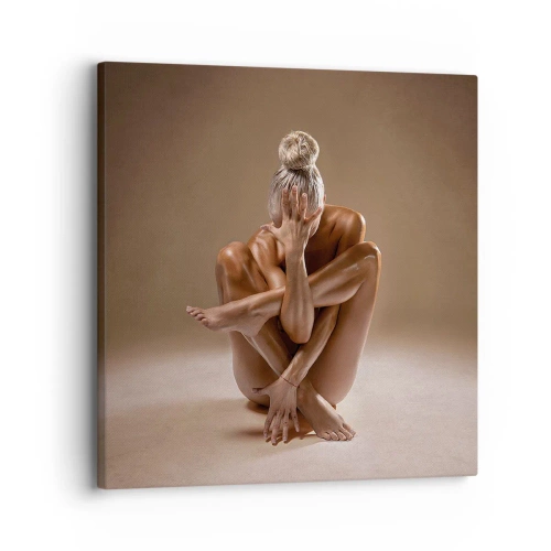 Lærredstryk - Billede på lærred - Enhed mellem krop og ånd - 30x30 cm