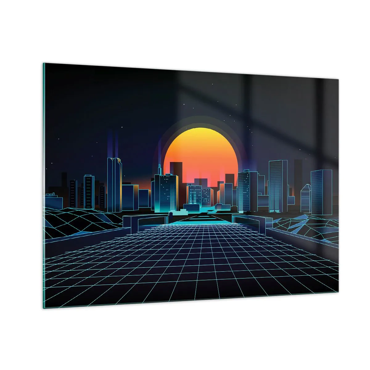 Billede på glas - Vil du stadig gerne komme til den ægte vare? - 100x70 cm