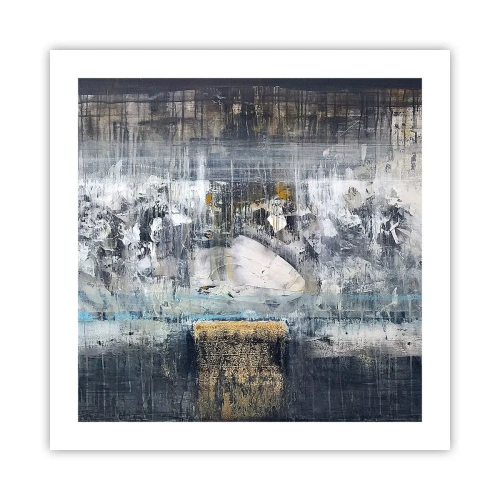 Plakat - Som på is, som på fortovet - 50x50 cm