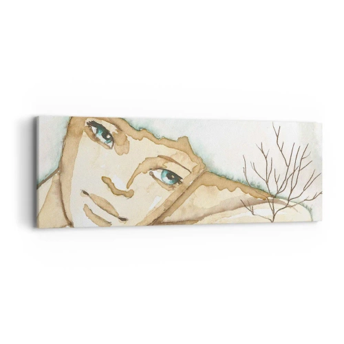 Lærredstryk - Billede på lærred - Poesiens træ vokser ud af stilheden - 90x30 cm