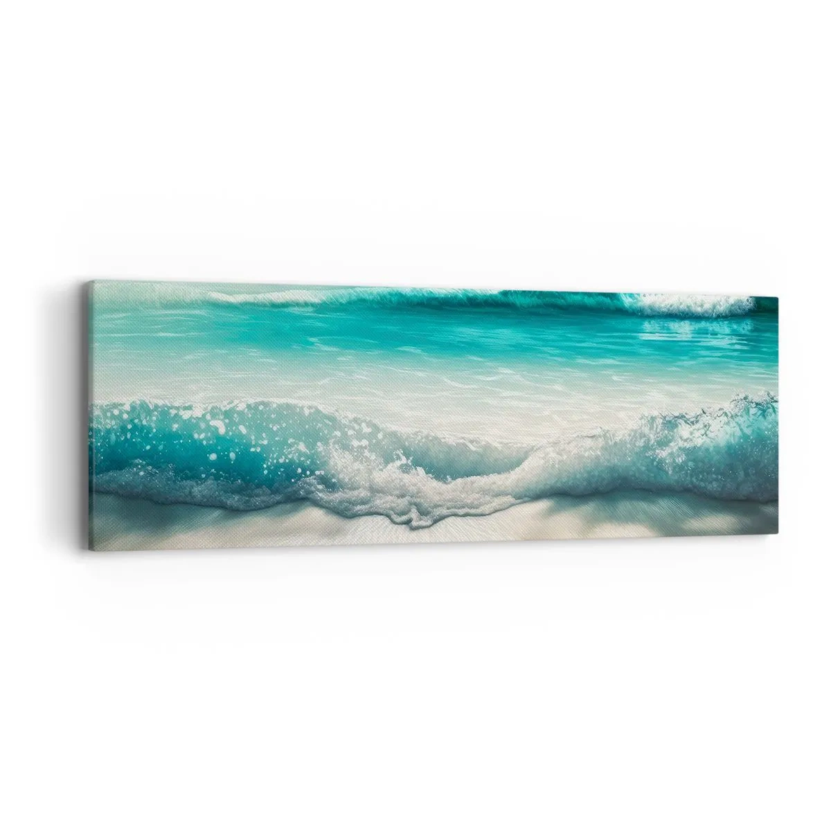Lærredstryk - Billede på lærred - Havets ro - 90x30 cm