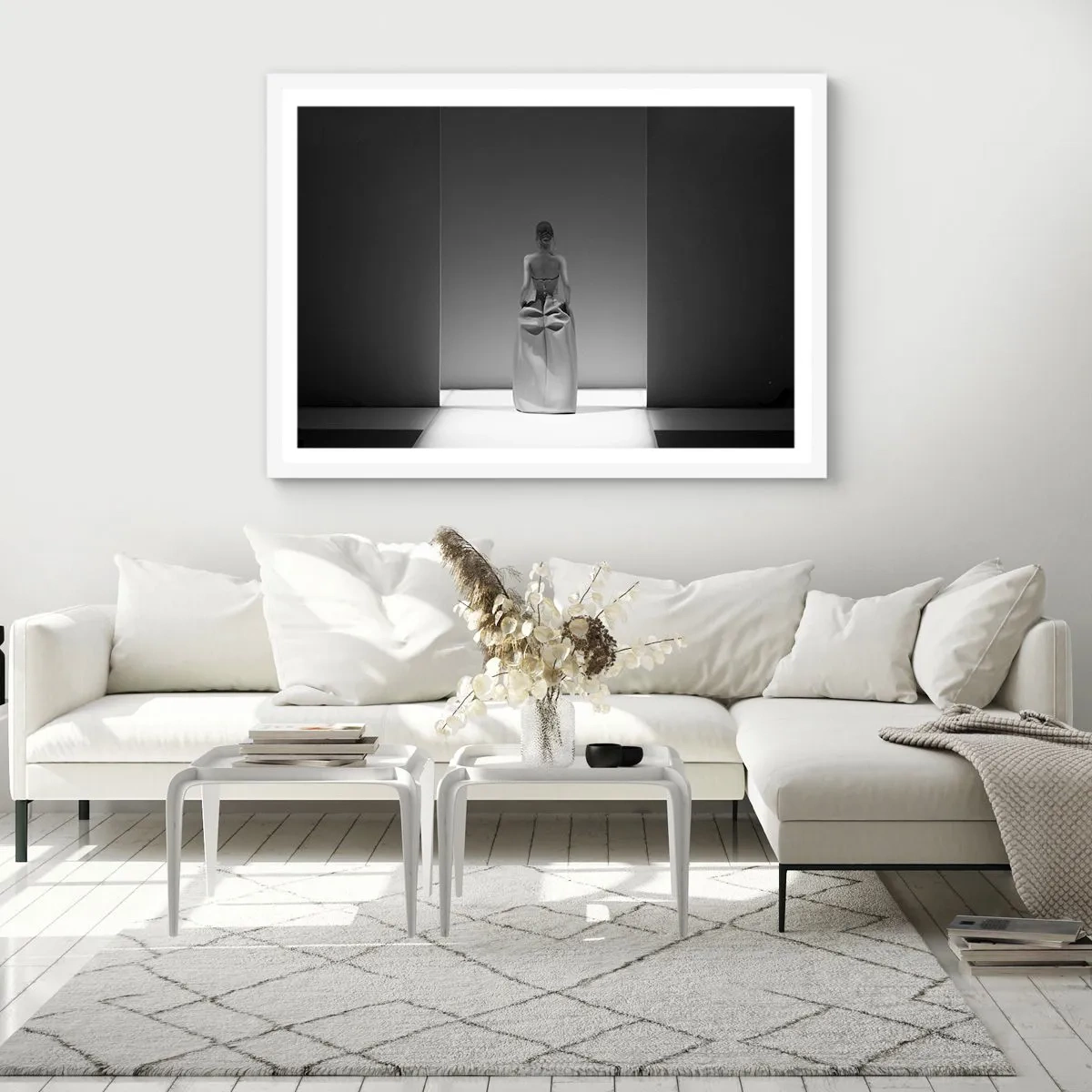 Plakat i hvid ramme - Raffineret enkelhed - 40x30 cm